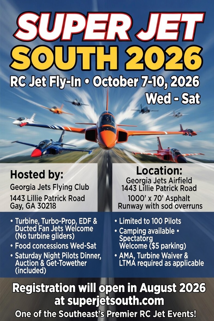 Super Jet South 2026 flyer
